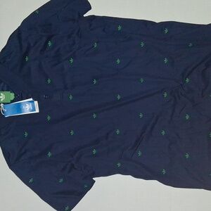 Adidas Originals Novelty Golf Polo Shirt Blue/Green XL NWT